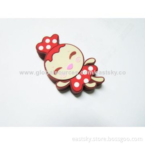 Custom Girl-shaped Thumb Drive, Made of Soft PVC Material, OEM Orders are WelcomeNew